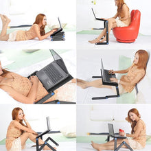Load image into Gallery viewer, Cooling Laptop Computer Table Bed Aluminum Alloy Foldable Computer Desk iPad Desk Lazy Aluminum Folding Table Dropship