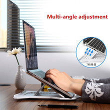 Load image into Gallery viewer, Cooskin Laptop Stand Desktop cervical office computer lift Portable bracket Radiator shelf Increased pad base laptop accessories