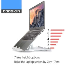 Load image into Gallery viewer, Cooskin Laptop Stand Desktop cervical office computer lift Portable bracket Radiator shelf Increased pad base laptop accessories
