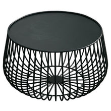 Load image into Gallery viewer, Creative coffee table small apartment living room golden iron round coffee table storage small side table