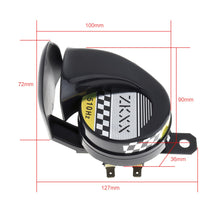 Load image into Gallery viewer, DC 12V 30W Single Sound Car Snail Horn Auto Air Airen Horn for Motorcycles Bicycles Automobiles