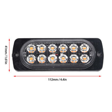 Load image into Gallery viewer, DC12-24V 36W 6 LED Orange Car Truck Motorcycle Emergency Beacon Warning Hazard Flash Underbody Turn Light Bar