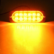 Load image into Gallery viewer, DC12-24V 36W 6 LED Orange Car Truck Motorcycle Emergency Beacon Warning Hazard Flash Underbody Turn Light Bar