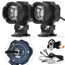 Load image into Gallery viewer, DGSLDAT 2pcs Motorcycle Headlights Fog Passing Light LED Strong Light External Lamps Waterproof 12V For Offroad Truck Car