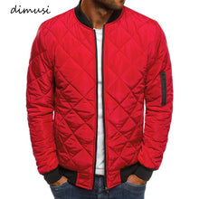 Load image into Gallery viewer, DIMUSI Autumn Winter Men's Bomber Jacket Male Outwear Thick Warm Parka Fashion Mens Slim Cotton Padded baseball Coats Clothing