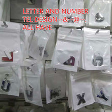 Load image into Gallery viewer, DIY Letters 28mm 3D Alphabet Emblem Chrome Car Stickers Digital Badge Automobiles Logo Car Accessories Motorcycle