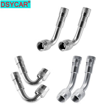 Load image into Gallery viewer, DSYCAR 10Pcs/Lot 45/90/135 Degree Oblique Tire Tyre Copper Nickel Plated Stem Extension Adaptor Suitable Automobile Motorcycle