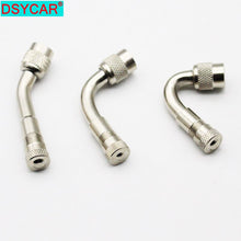 Load image into Gallery viewer, DSYCAR 1Pc 45/90/135 Degree Oblique Tire Tyre Copper Nickel Plated Stem Extension Adaptor Suitable Automobile Motorcycle Bicycle