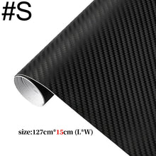 Load image into Gallery viewer, DSYCAR 1Pcs 3D Carbon Fiber Vinyl Car Wrap Sheet Roll Film Car stickers Motorcycle Car Styling Accessories Automobiles