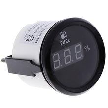 Load image into Gallery viewer, Digital Car 52mm fuel level gauge 0-190ohm for Motorcycle Automobile Auto accessories marine yacht 9V 32V red backlight