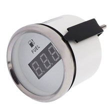 Load image into Gallery viewer, Digital Car 52mm fuel level gauge 0-190ohm for Motorcycle Automobile Auto accessories marine yacht 9V 32V red backlight