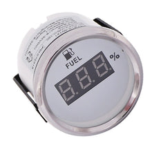 Load image into Gallery viewer, Digital Car 52mm fuel level gauge 0-190ohm for Motorcycle Automobile Auto accessories marine yacht 9V 32V red backlight