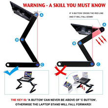 Load image into Gallery viewer, Dormitory Artifact Aluminum Alloy Notebook Bed Folding Lazy Office Bookshelf Books Computer Desk Professional