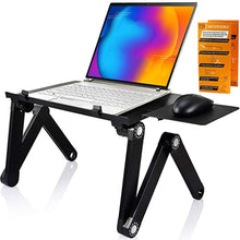 Load image into Gallery viewer, Dormitory Artifact Aluminum Alloy Notebook Bed Folding Lazy Office Bookshelf Books Computer Desk Professional