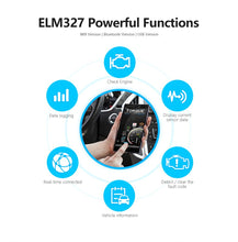 Load image into Gallery viewer, ELM327 Bluetooth V2.1 for Android Torque OBD 2 Interface OBD2 Scanner Super MINI ELM 327 Support OBDII Protocols code reader
