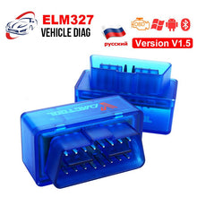 Load image into Gallery viewer, ELM327 OBD2 Scanner OBD2 Bluetooth ELM327 V1.5/2.1 Single PCB Code Reader Car Diagnostic Tool Automotivo for Android