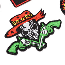 Load image into Gallery viewer, Embroidered patches Skull Sew On Fabric Badge DIY Apparel Accessories