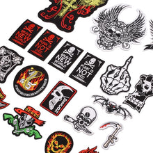 Load image into Gallery viewer, Embroidered patches Skull Sew On Fabric Badge DIY Apparel Accessories
