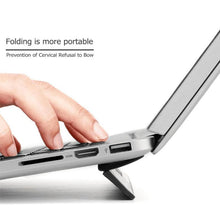 Load image into Gallery viewer, Ergonomic Laptop stand For Macbook air 13.3 Pro Portable adjustable Bureau Computer Lapdesk Office Black PC Notebook Riser Stand