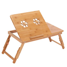 Load image into Gallery viewer, Ergonomics Adjustable Laptop Desk Bamboo Table Foldable Breakfast Serving Bed Tray Cozy On Sale Computer Desk Russia Stock Table