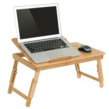 Load image into Gallery viewer, Ergonomics Adjustable Laptop Desk Bamboo Table Foldable Breakfast Serving Bed Tray Cozy On Sale Computer Desk Russia Stock Table