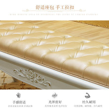 Load image into Gallery viewer, European bed stool simple modern solid wood sofa bed front stool bedroom wear shoe bed couch bench shoes bench
