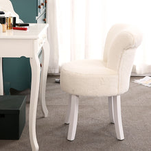 Load image into Gallery viewer, European dressing stool nail chair dressing bedroom stool change shoe bench back makeup chair