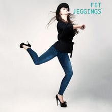 Load image into Gallery viewer, Fitjeggings Denim-Print Leggings