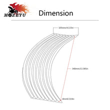 Load image into Gallery viewer, FOR MT07 MT09 FZ07 Strips Car Styling Motorcycle Automobiles Wheel Tire Sticker On Car Rim Tape Car Sticker Parking Accessories