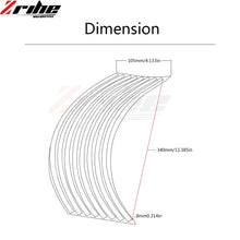Load image into Gallery viewer, FOR Z900 Z800 Z1000 Strips Car Styling Motorcycle Automobiles Wheel Tire Sticker On Car Rim Tape Car Sticker Parking Accessories