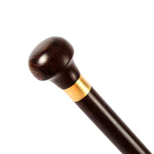 Load image into Gallery viewer, Filial piety elderly Mahogany    round wooden wood   civilization  elderly walking stick  civilization cane