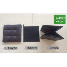Load image into Gallery viewer, Foldable Leather Sofa Footstool Ottoman Folding Footrest Seat Lounge Storage Box