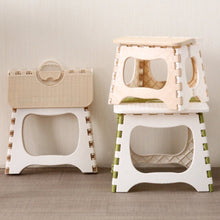 Load image into Gallery viewer, Folding Step Stool foldable plastic portable small Stool Chair Bench for children kids adults outdoors bathroom travel