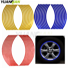 Load image into Gallery viewer, Free Shipping 16 Strips Car Styling Motorcycle Automobiles Wheel Tire Sticker On Car Rim Tape Car Sticker Parking Accessories