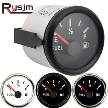 Load image into Gallery viewer, Fuel Level Meter Gauge 52mm 12/24V  0-190 240-33 ohm waterproof Car Fuel Gauge Boat Motorcycle Automobile Aluminum Alloy Styling