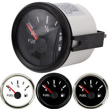 Load image into Gallery viewer, Fuel Level Meter Gauge 52mm 12/24V  0-190 240-33 ohm waterproof Car Fuel Gauge Boat Motorcycle Automobile Aluminum Alloy Styling