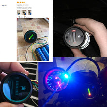 Load image into Gallery viewer, Fuel Pressure Tester Gauge 10 LED Fuel Level Meter Gauge Fuel Level Sensor 12V Motorcycle Automobile Aluminum Alloy Car Styling