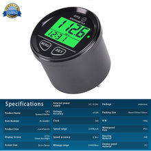 Load image into Gallery viewer, GPS Speedometer Digital Searon Speed Meter Counter Waterproof with High Speed Recall For ATV UTV Motorcycle Automobile Motor
