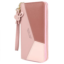 Load image into Gallery viewer, Geometric Wallets Women Luxury Brand Leather Zipper Coin Purses Tassel Design Long Wallet Female Money Credit Card Holder Clutch