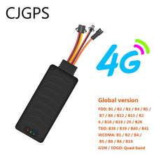 Load image into Gallery viewer, Global version Car 4G GPS Tracker LTE SOS Voice Monitor Cut Off Oil Collision Overspeed Alarm Waterproof Locator Free APP