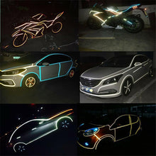 Load image into Gallery viewer, GloryStar Automobile Reflective Sticker Warning Decals Motorcycle Decorative Strip Waterproof Sticker
