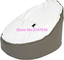 Load image into Gallery viewer, Grey with white seat infant Baby Bean Bag Snuggle Bed Portable Seat Nursery Rocker Without Filling