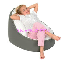 Load image into Gallery viewer, Grey with white seat infant Baby Bean Bag Snuggle Bed Portable Seat Nursery Rocker Without Filling