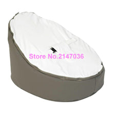 Load image into Gallery viewer, Grey with white seat infant Baby Bean Bag Snuggle Bed Portable Seat Nursery Rocker Without Filling