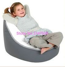Load image into Gallery viewer, Grey with white seat infant Baby Bean Bag Snuggle Bed Portable Seat Nursery Rocker Without Filling