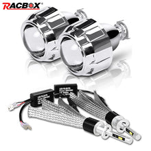 Load image into Gallery viewer, H1 LED Bulb 2.5 inch Mini LED Projector Len High Low Beam Fit H4 H7 Plug Socket H1 HID For Car Motorcycle Automobile Headlight