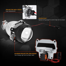 Load image into Gallery viewer, H1 LED Bulb 2.5 inch Mini LED Projector Len High Low Beam Fit H4 H7 Plug Socket H1 HID For Car Motorcycle Automobile Headlight