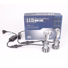 Load image into Gallery viewer, H4 H7 LED Bulb Mini Lens Projector Motorcycle/car LED Conversion Kit Automobiles Hi/Lo Beam LED Headlight Bulbs 12V   White