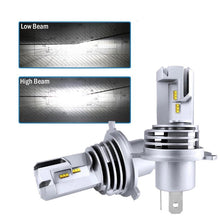 Load image into Gallery viewer, H4 H7 led H11 Car Motorcycle LED Headlight Bulbs M3 Mini High Low Hi Lo Beam ZES Chips 60W 12000LM 6000K Wireless Direct Plug-in