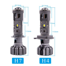 Load image into Gallery viewer, H7 H4 mini Projector Lens For Automobile Motorcycle High Low Beam LED Conversion Kit Lamp Cut line Headlight 12V/24V 5500K